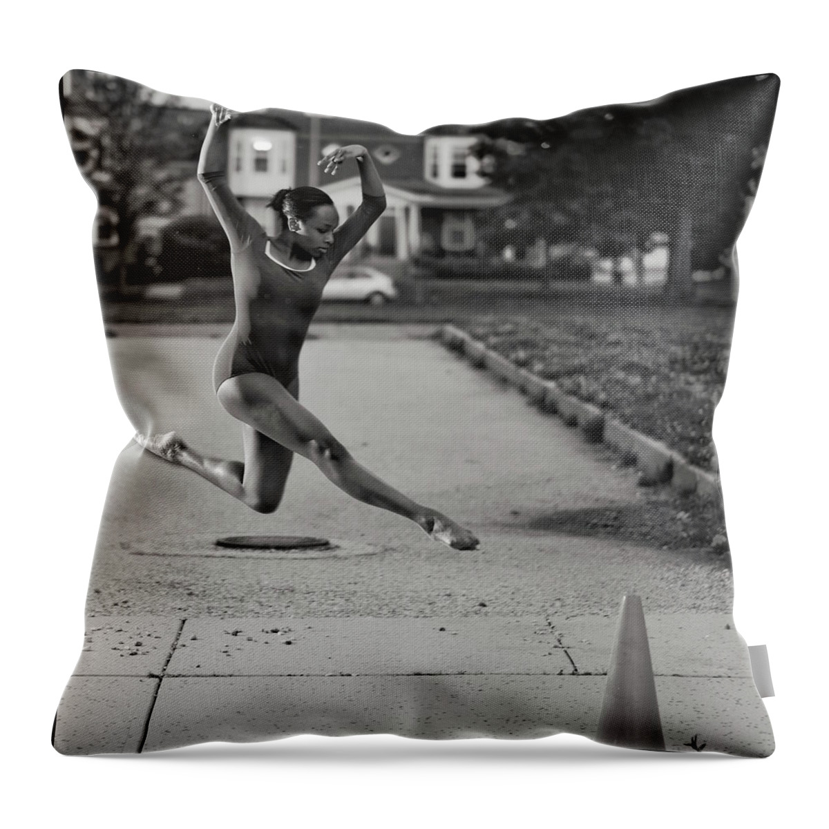  Throw Pillow featuring the photograph Ballet Dancer by Al Harden