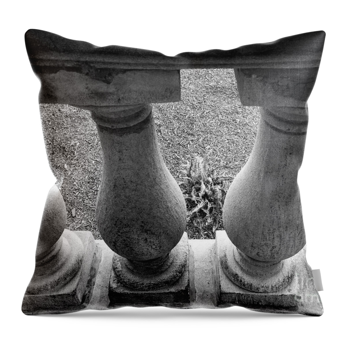 Baluster Throw Pillow featuring the photograph Baluster Art - Study I by Doc Braham