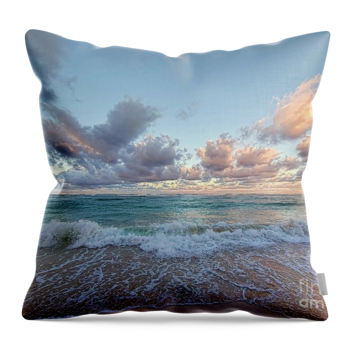 Beach Throw Pillow featuring the photograph Bavaro Beach, Dominican Republic by Jeff Breiman