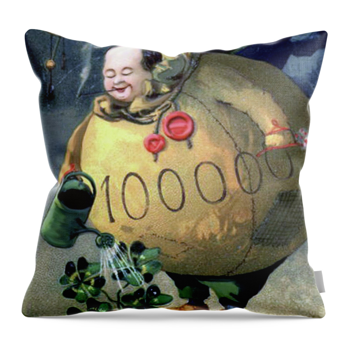 Midnight Throw Pillow featuring the digital art Be Good and Prosperous by Long Shot