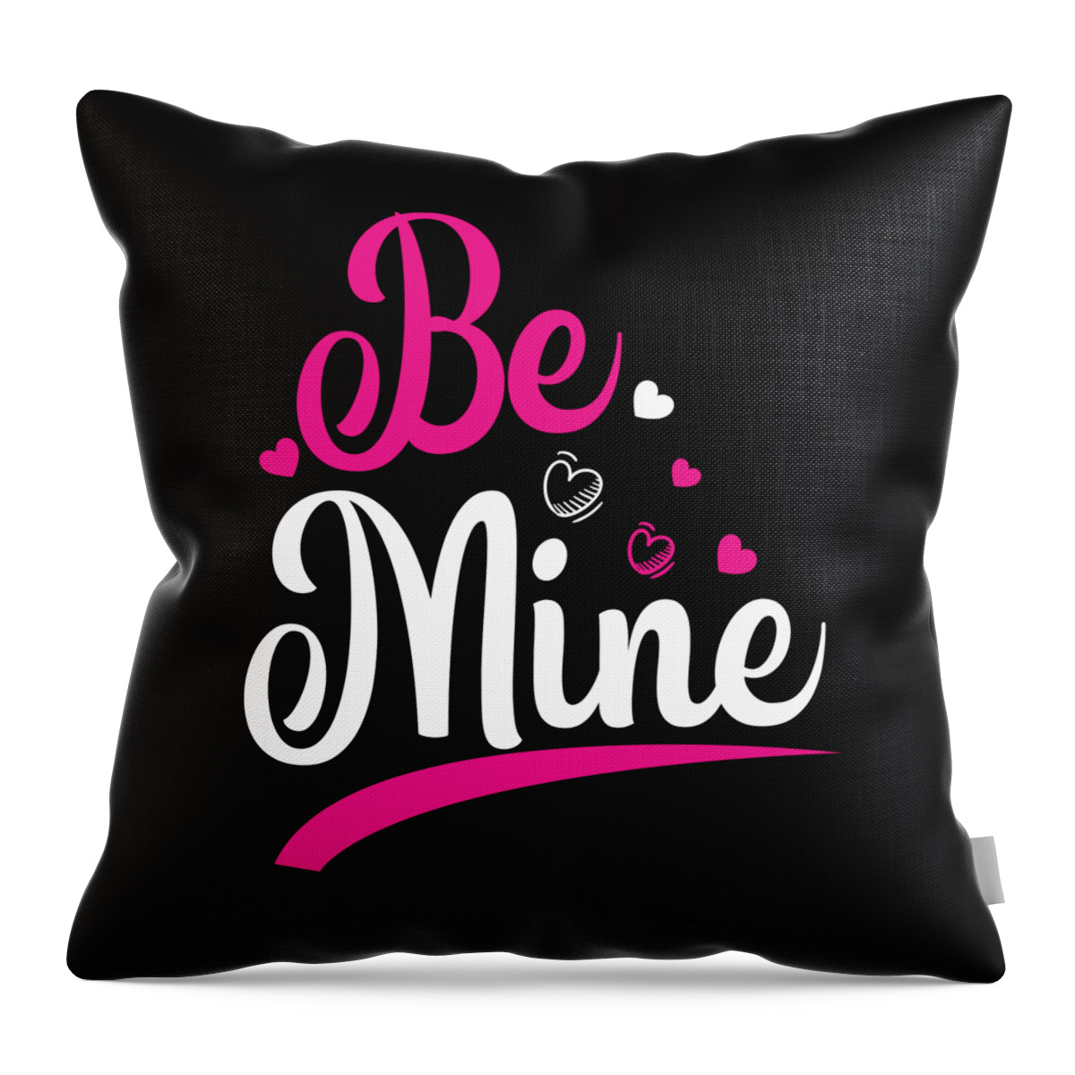 Would You Be My Valentine Throw Pillow featuring the digital art Be Mine Valentines Day Gift Design by Matthias Damm