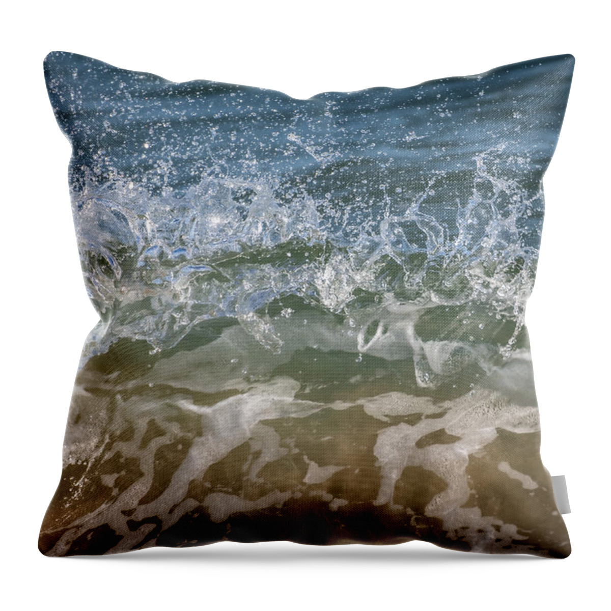 Beach Throw Pillow featuring the photograph Beach Colors by Linda Bonaccorsi
