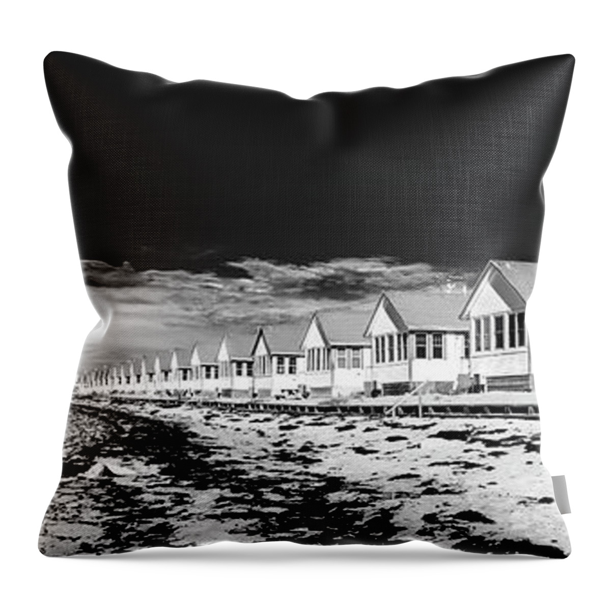 Cape Cod Throw Pillow featuring the photograph Beach Houses by David Lee