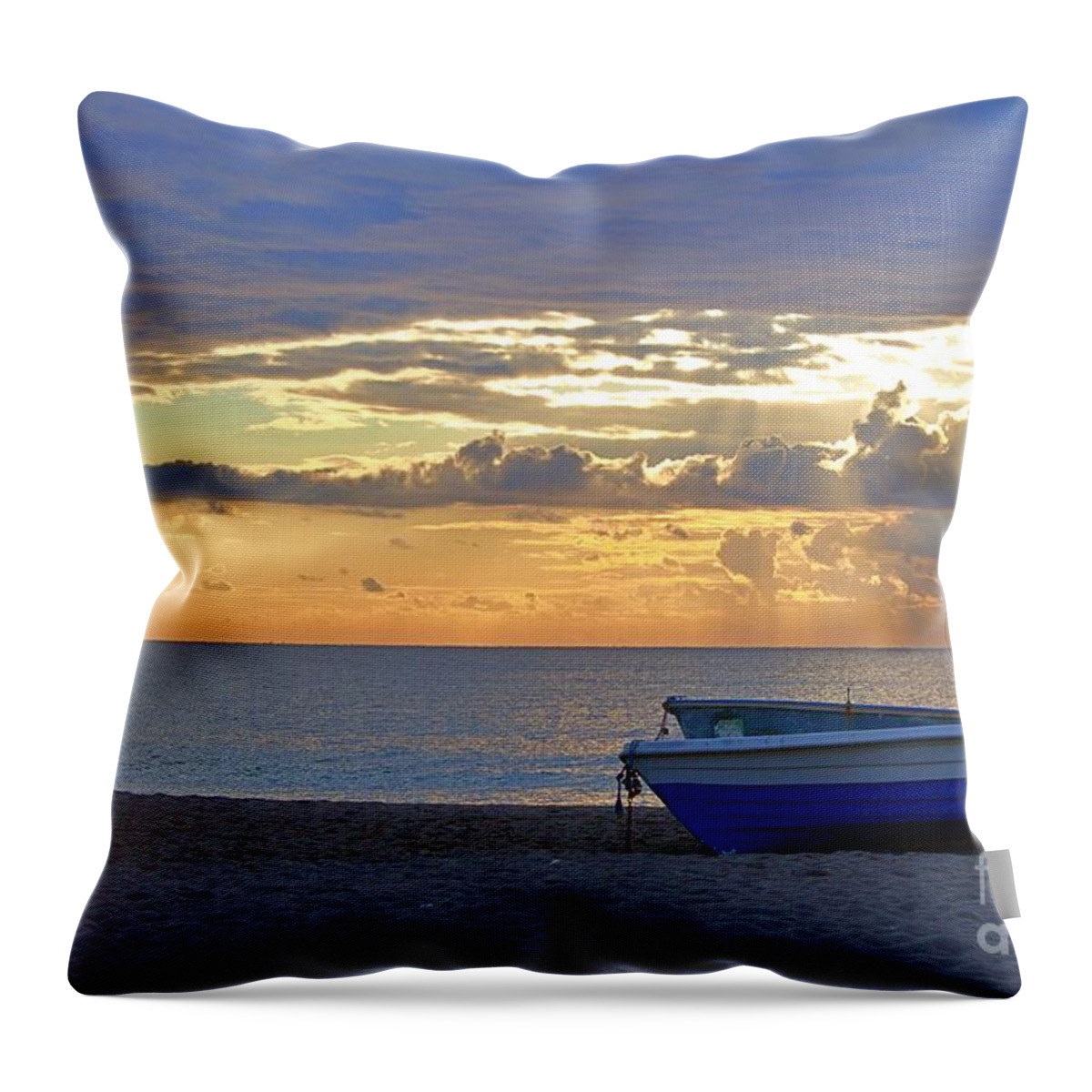 Andalusia Throw Pillow featuring the photograph Beach View by Yvonne M Smith