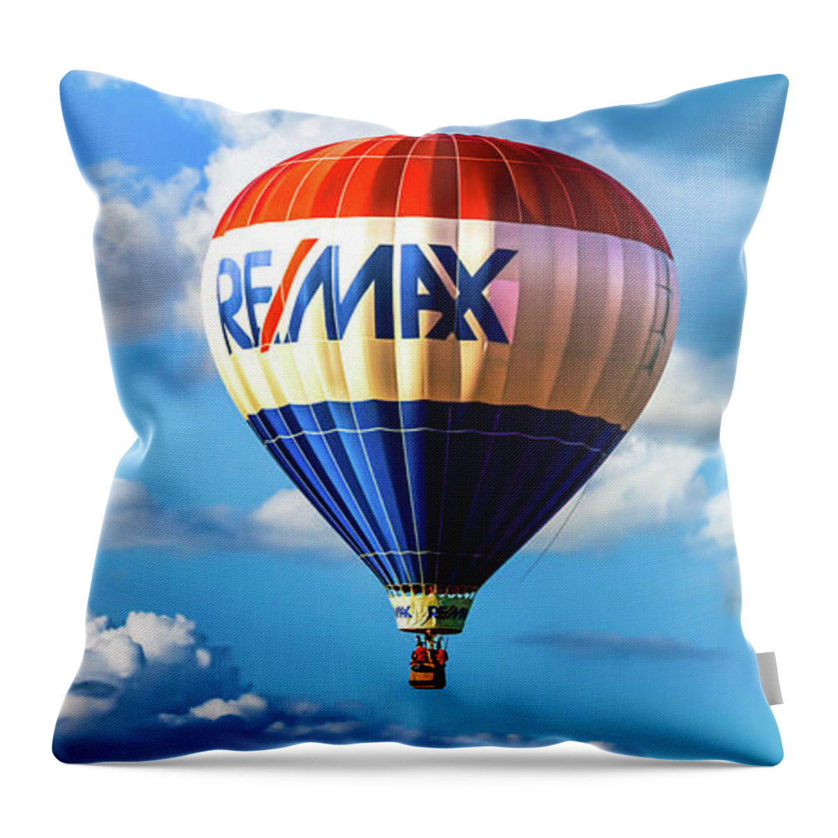  Throw Pillow featuring the photograph Beautiful New Day RE MAX by Bob Orsillo