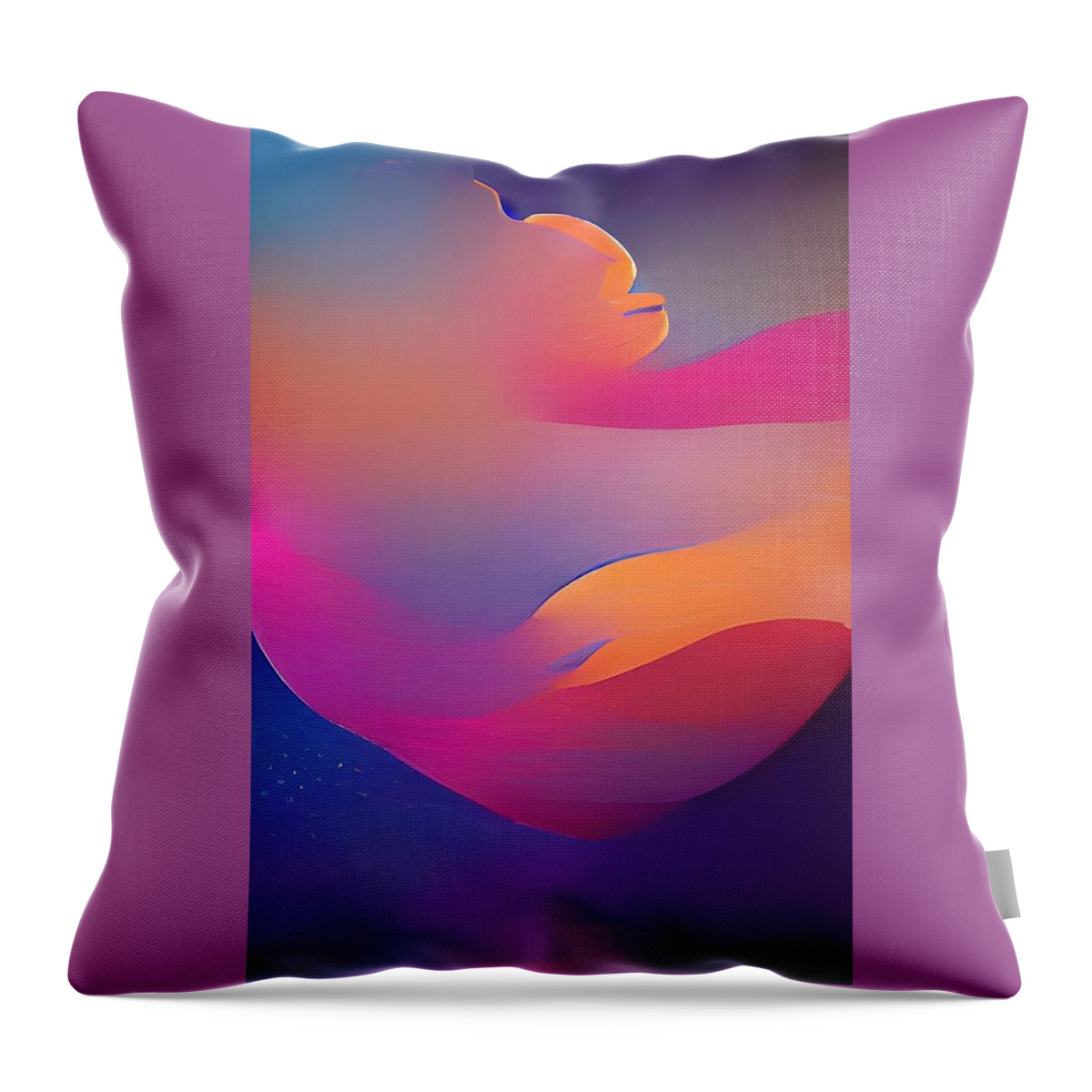  Throw Pillow featuring the digital art Beautiful Valley by Rod Turner