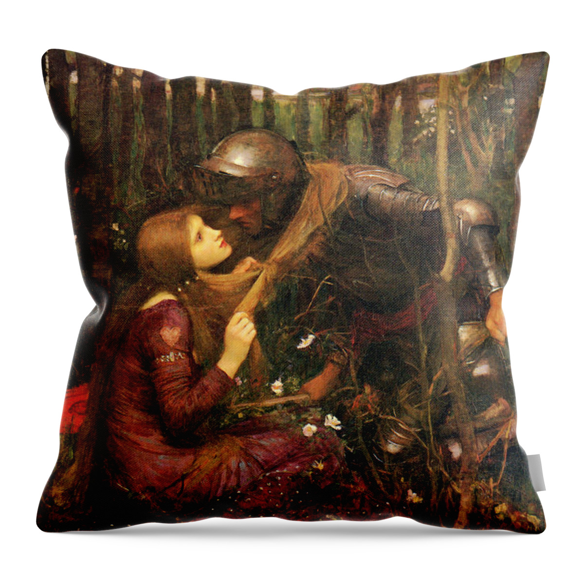 Woman Throw Pillow featuring the digital art Beautiful Woman Without Mercy by Long Shot