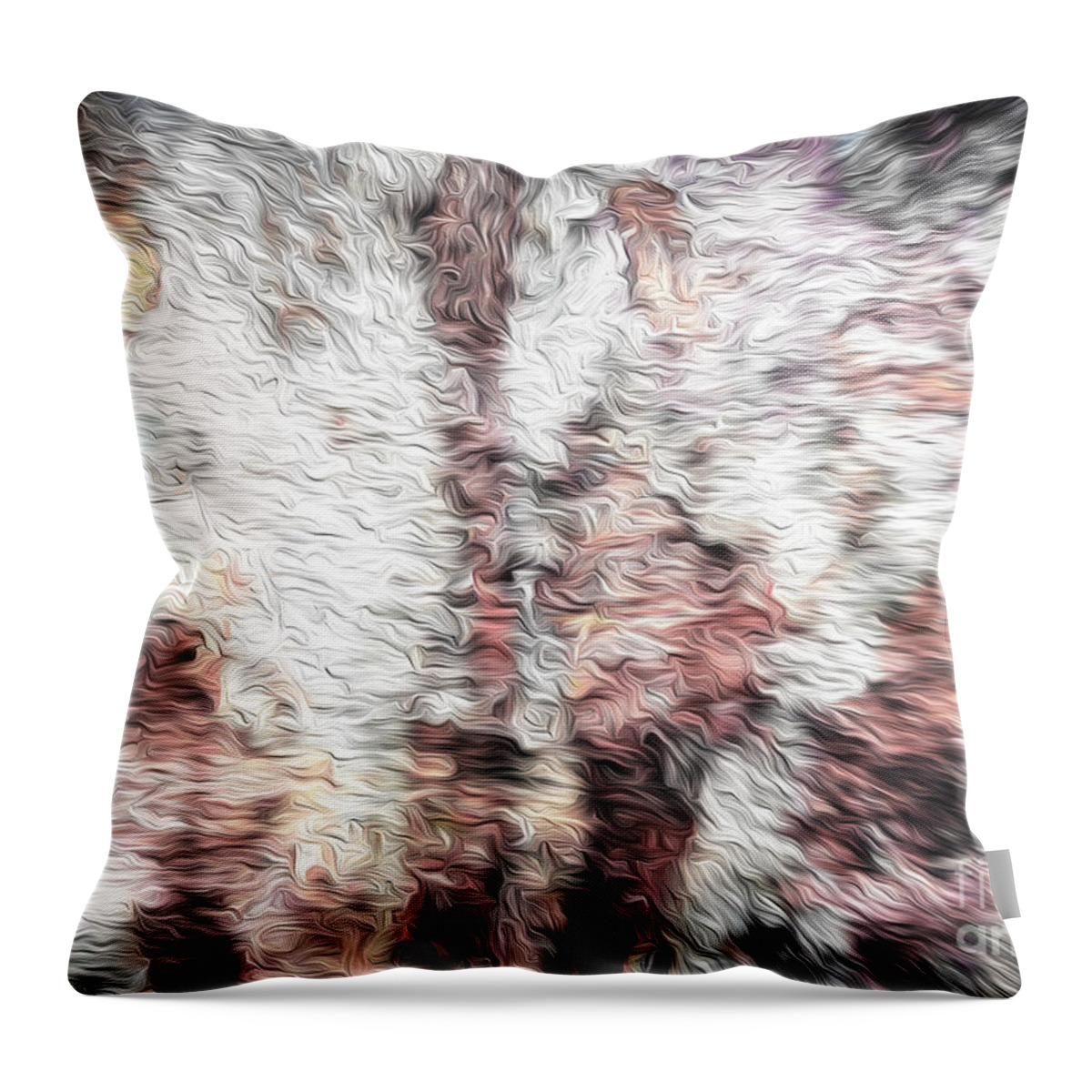 Rust Throw Pillow featuring the mixed media Beauty of Rust 1 by Toni Somes