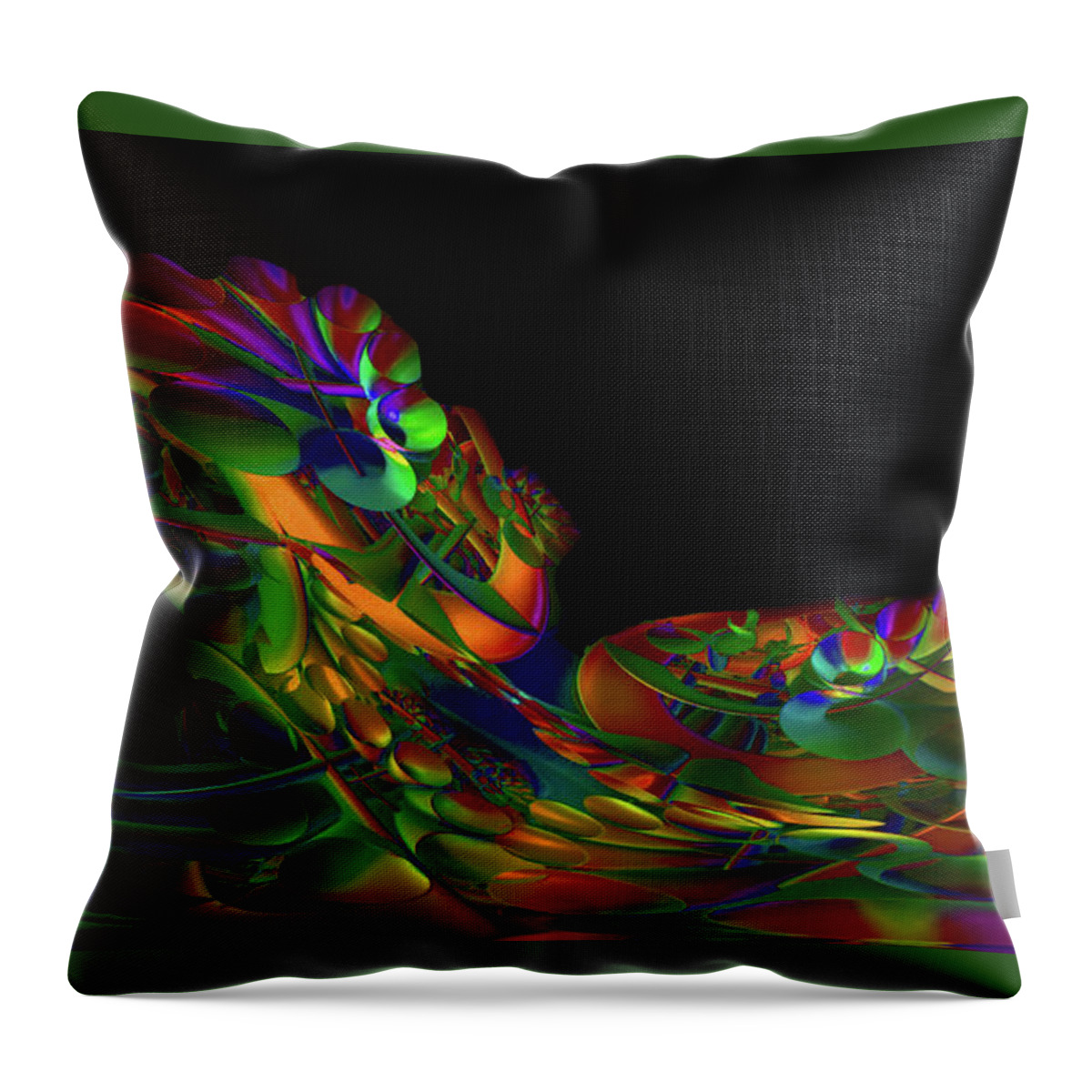 Abstract Throw Pillow featuring the digital art Beauty Within by Julie Grace