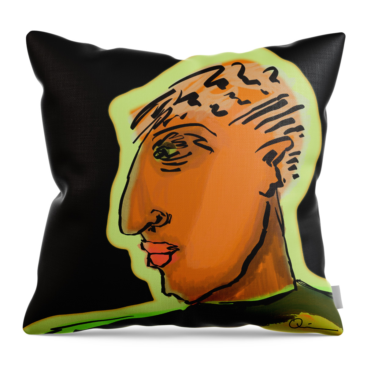 Quiros Throw Pillow featuring the digital art Being 4 by Jeffrey Quiros