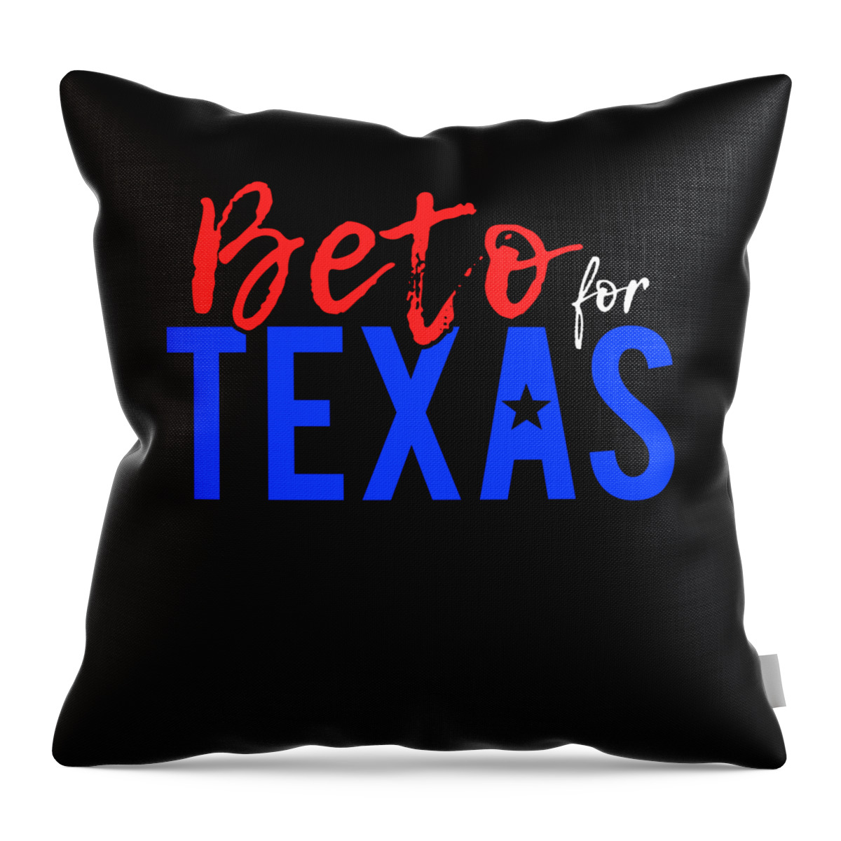 Cool Throw Pillow featuring the digital art Beto For Texas 2022 by Flippin Sweet Gear
