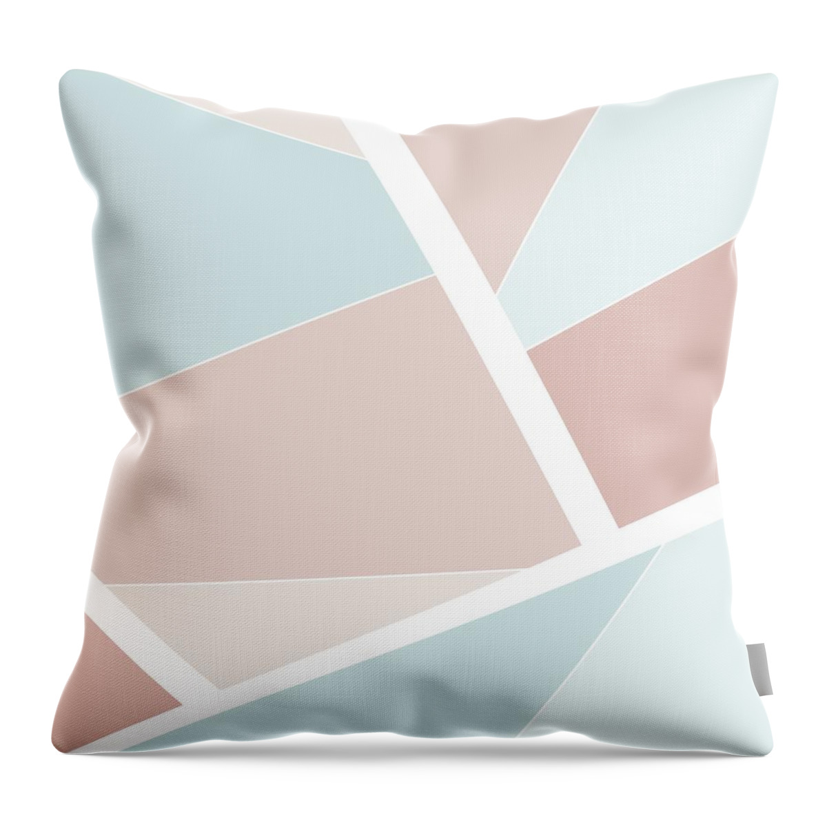 Abstract Throw Pillow featuring the digital art Beverly Abstract by Angie Tirado