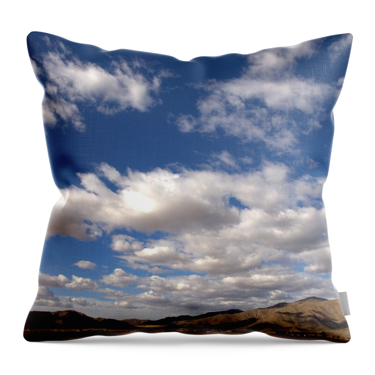 Mojave Throw Pillow featuring the photograph Big Sky Canopy by Richard Thomas