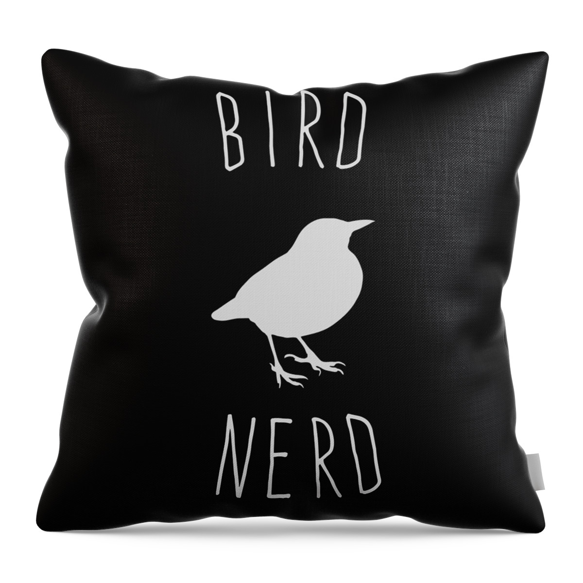 Birds Throw Pillow featuring the digital art Bird Nerd Birding by Flippin Sweet Gear