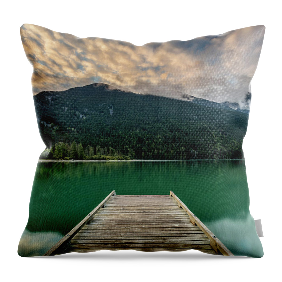 Lake Throw Pillow featuring the photograph Birkenhead Lake Sunrise by Pierre Leclerc Photography