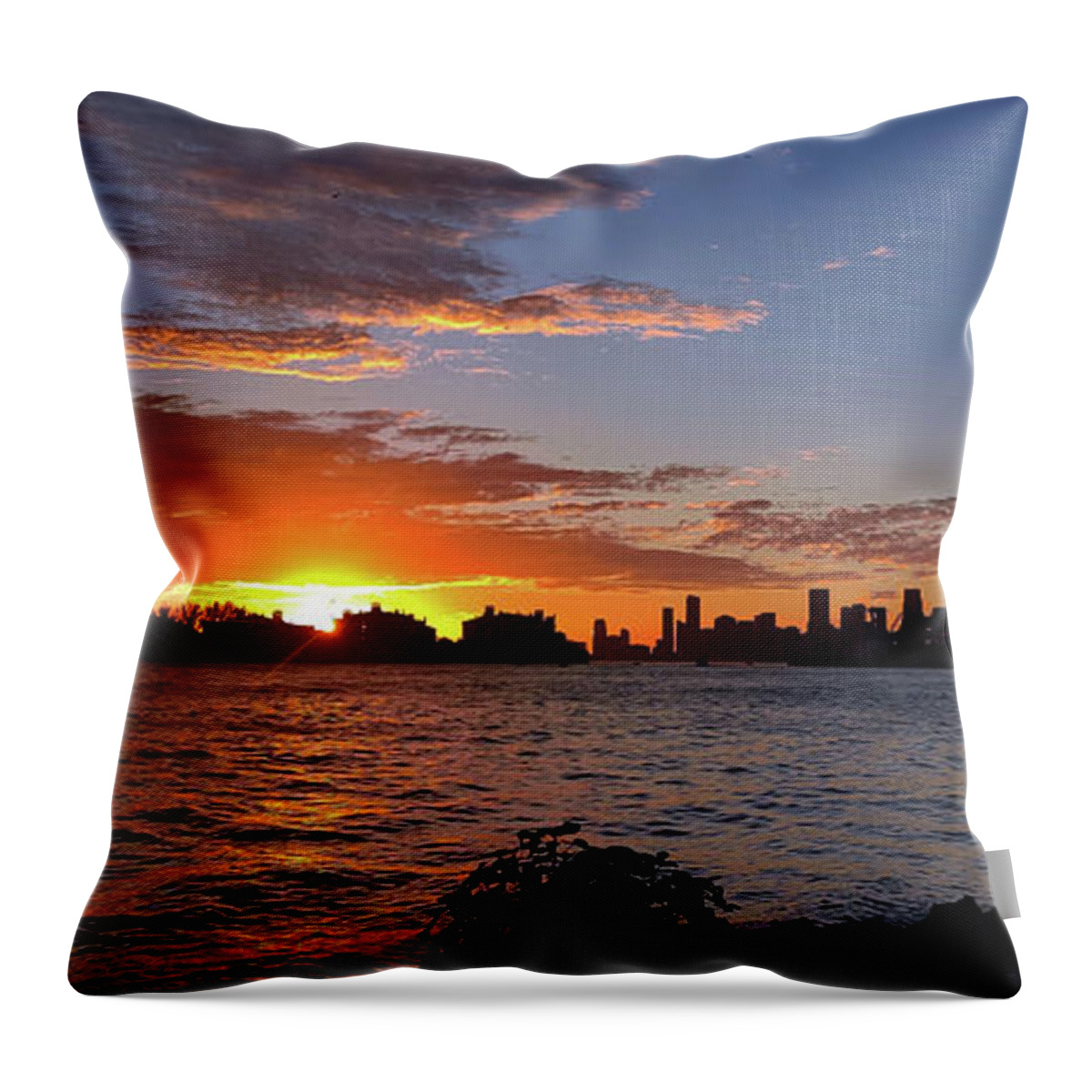 Miami Throw Pillow featuring the photograph Biscayne Bay Miami Florida USA - Study III by Doc Braham