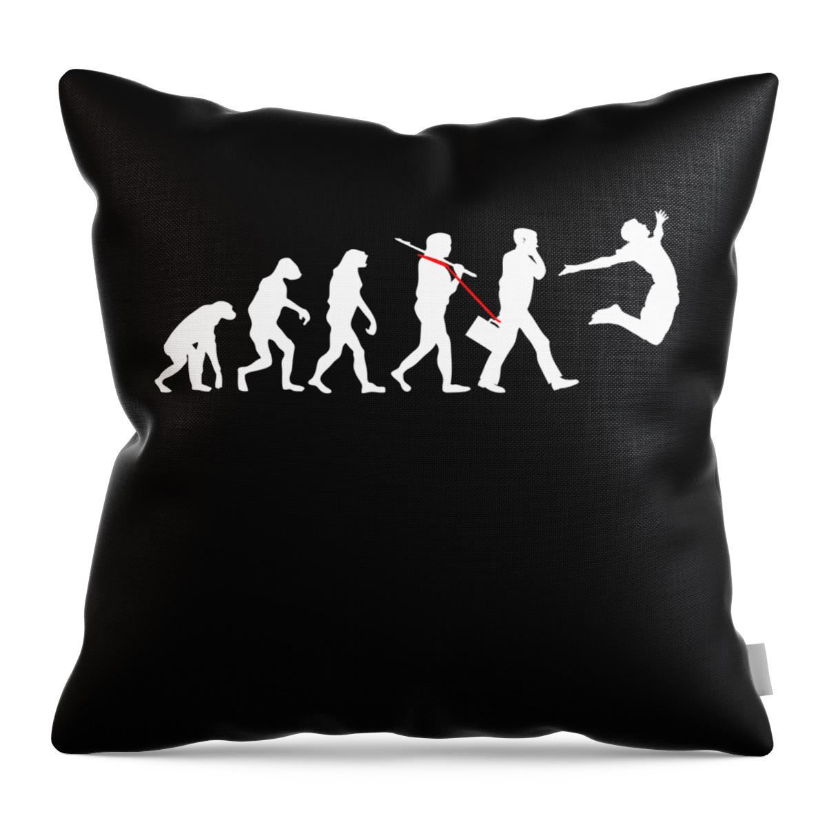 Cool Throw Pillow featuring the digital art Black Exit Break Free T Shirt by Flippin Sweet Gear