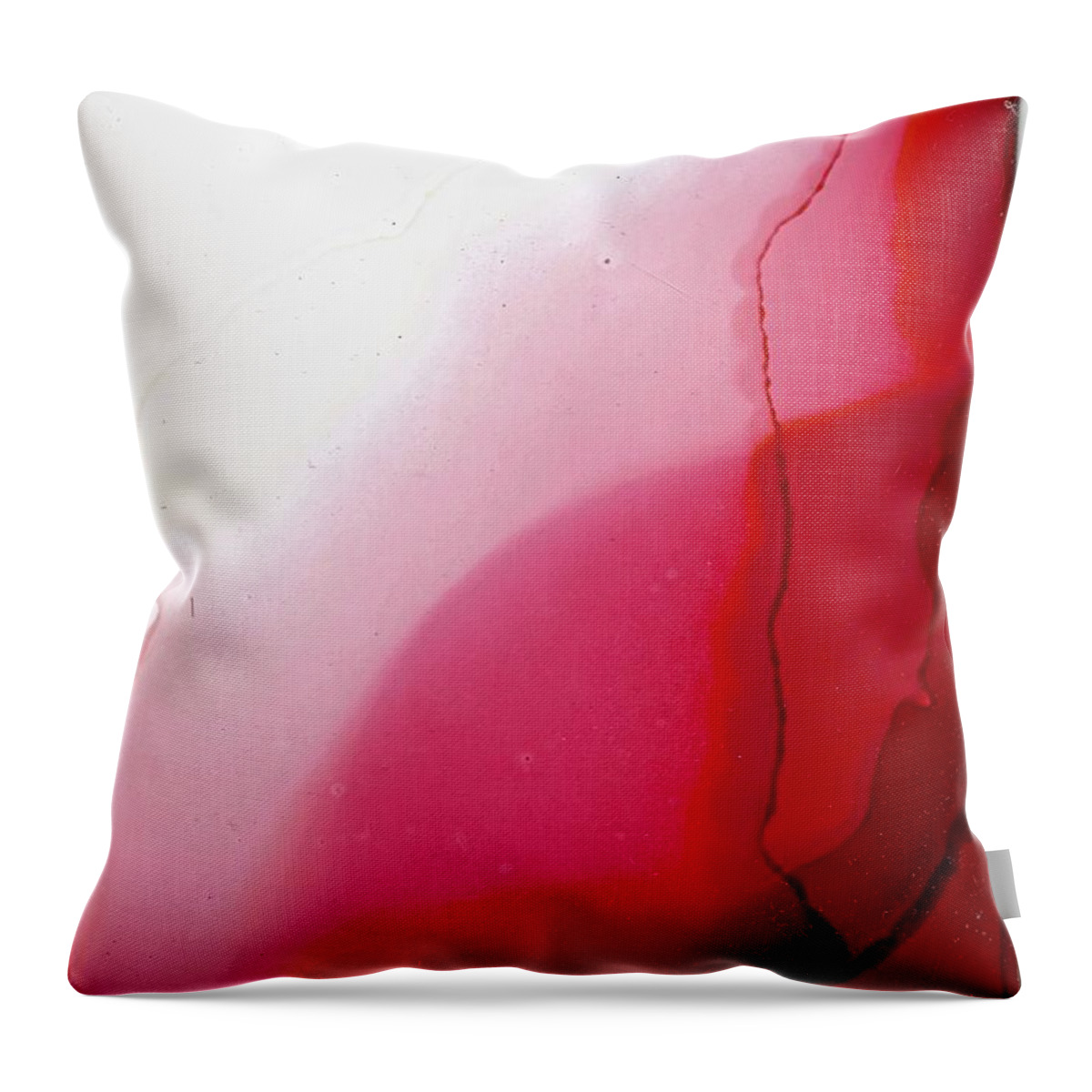 Red Throw Pillow featuring the painting Blood Money by Eric Fischer
