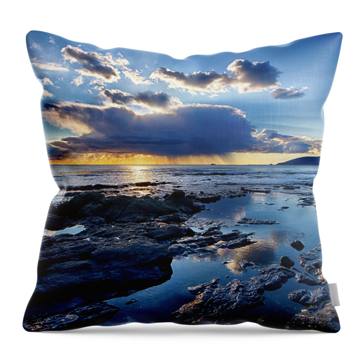 Sunset Throw Pillow featuring the photograph Blue Heaven by Beth Sargent
