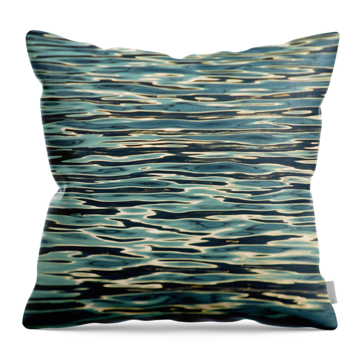 Abstract Water Throw Pillow featuring the photograph Blue Ocean by Naomi Maya