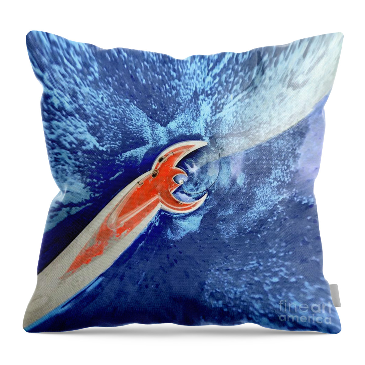 Blue Yonder Throw Pillow featuring the photograph Blue Yonder by Terry Rowe