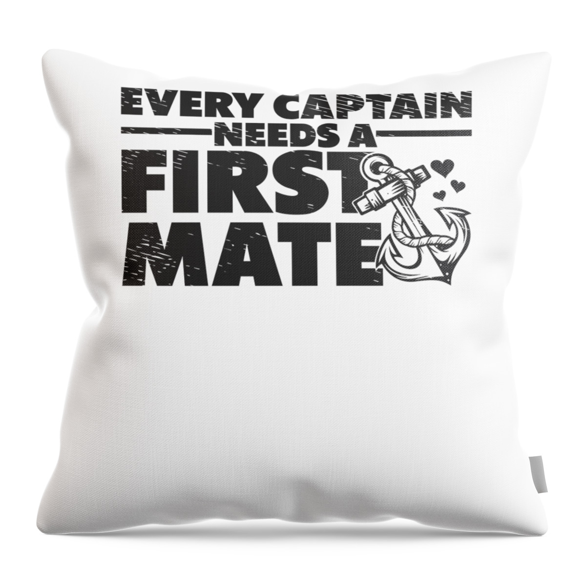 Boat Throw Pillow featuring the digital art Boat Owner Boating Sailing First Mate Captain Pontoon by Toms Tee Store