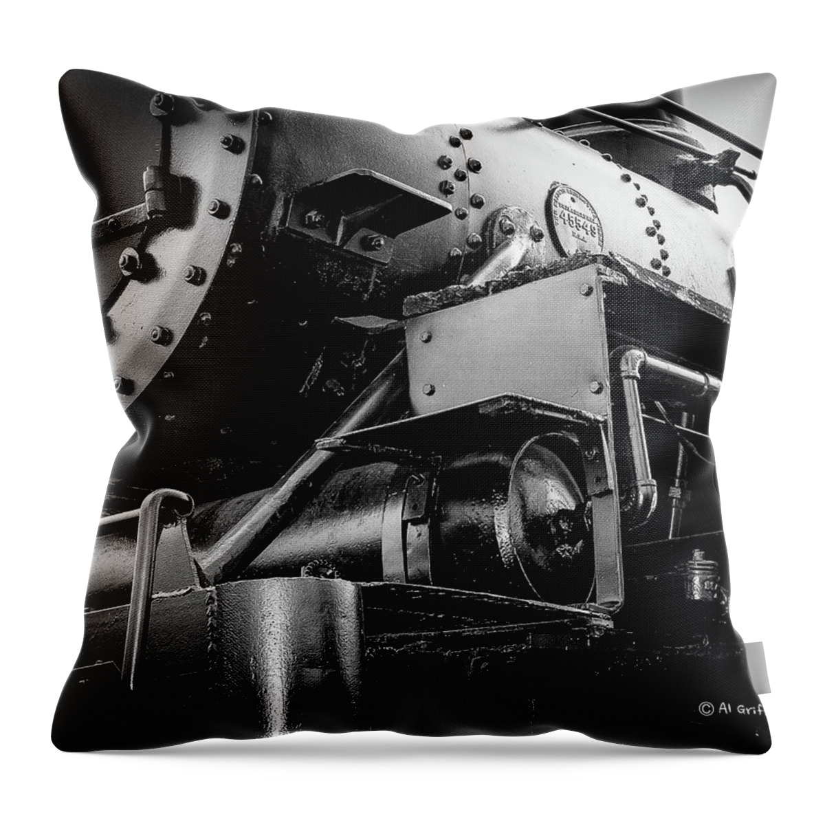 Steam Throw Pillow featuring the photograph Boiler by Al Griffin