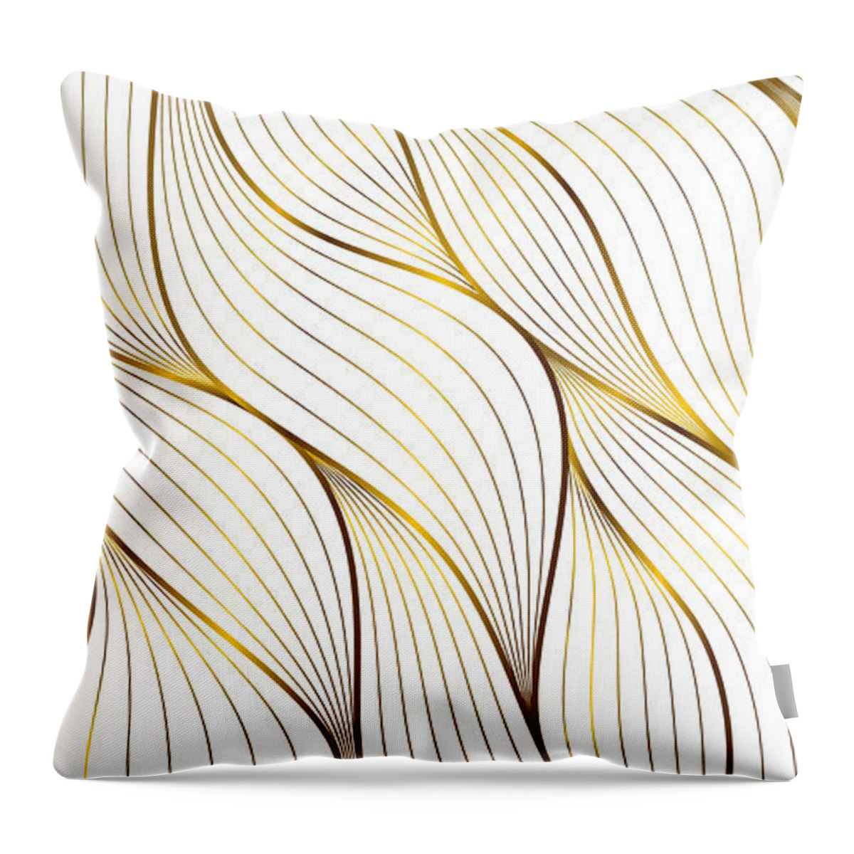 China Flag Throw Pillow featuring the painting Bold Swirl Pattern Geometric Design White by Tony Rubino