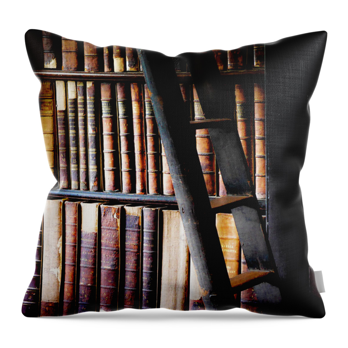 Books Of Knowledge By Lexa Harpell Throw Pillow featuring the photograph Books of Knowledge 2 by Lexa Harpell