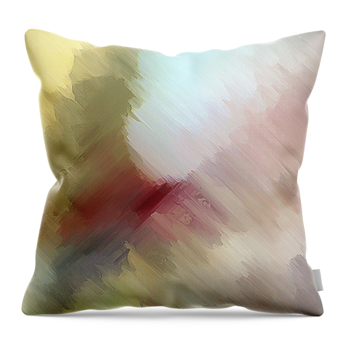 Christ Throw Pillow featuring the painting Born in Bethlehem by John Emmett