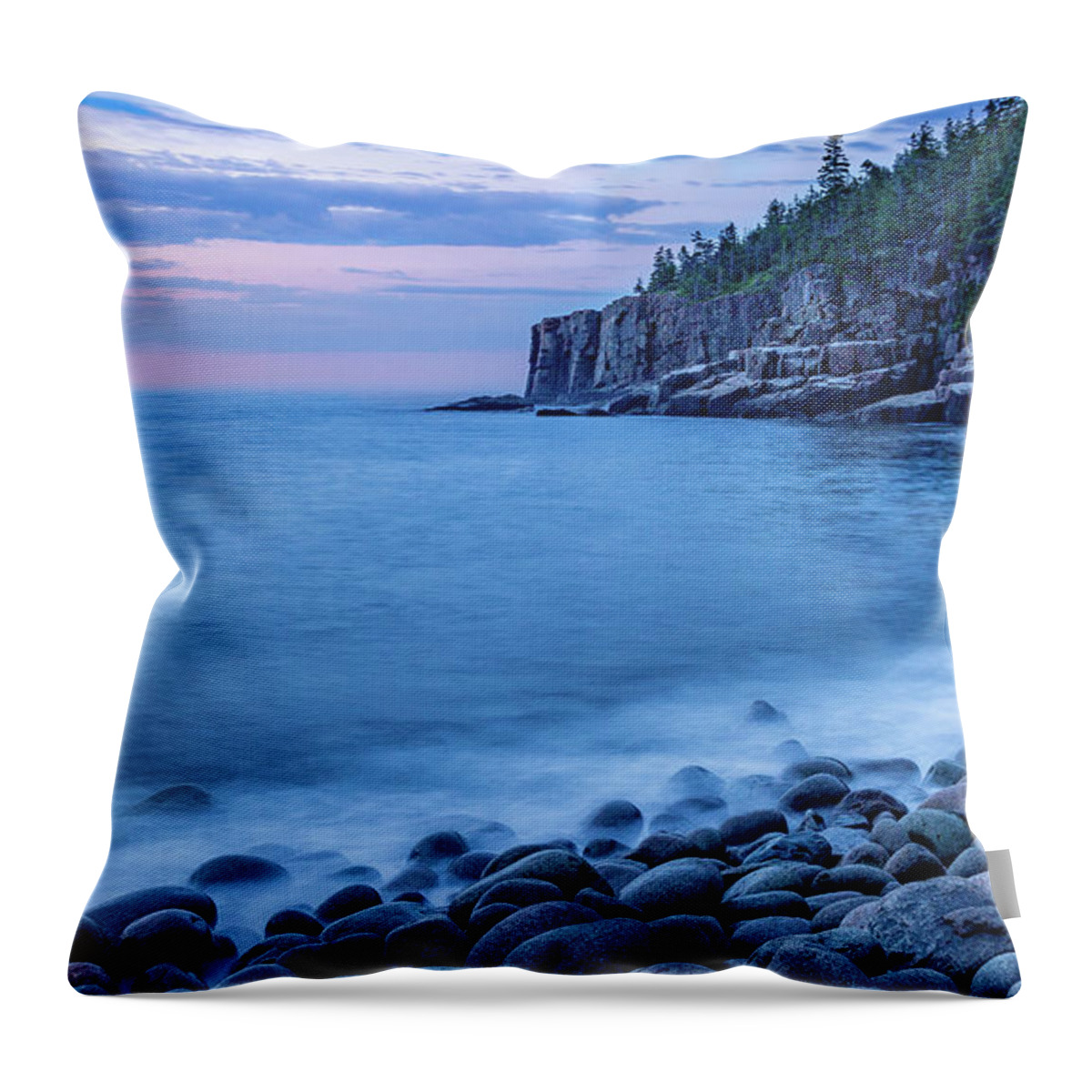 Seascape Throw Pillow featuring the photograph Boulder Beach by David Lee