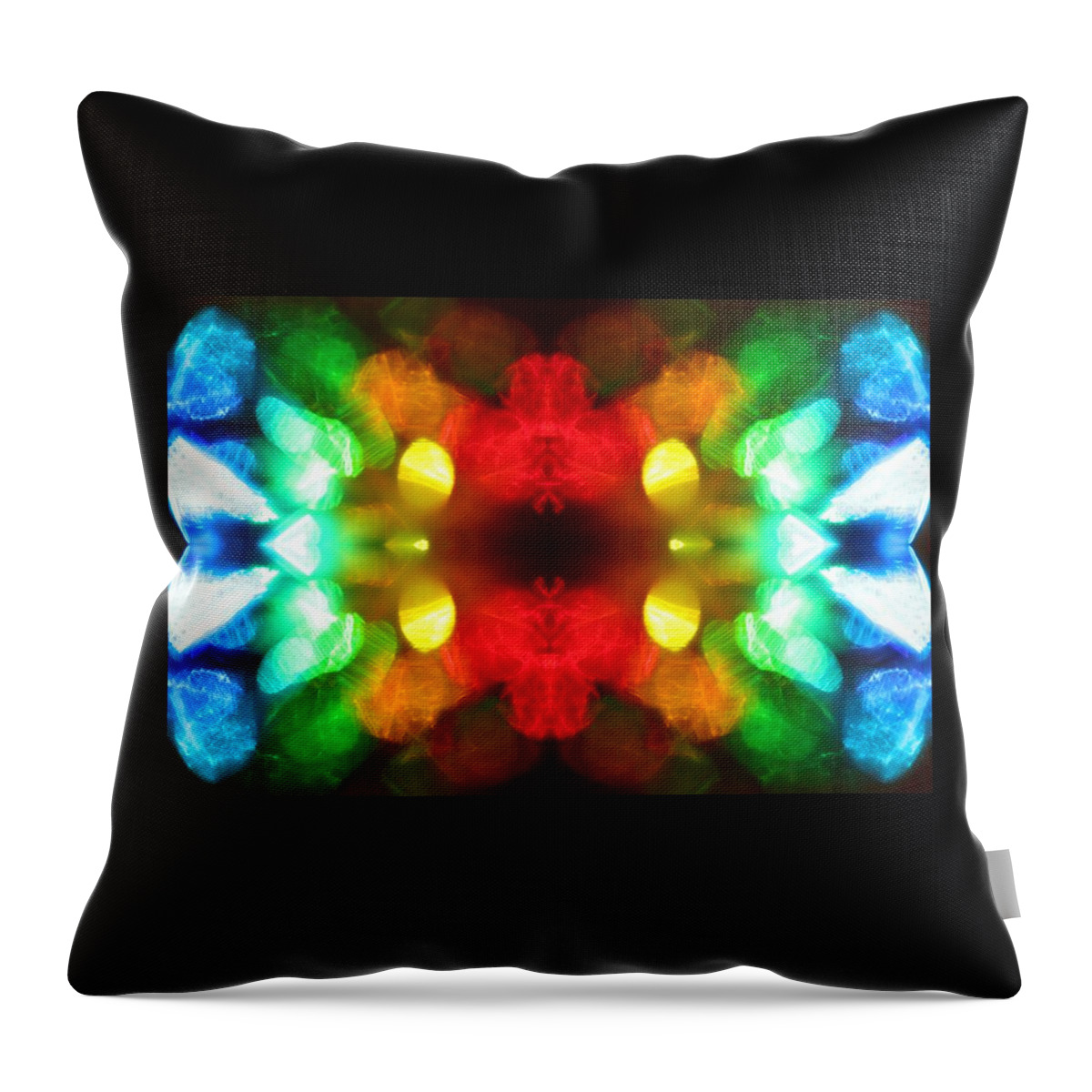 Rainbow Throw Pillow featuring the photograph Boxed Rainbow by Hartmut Knisel