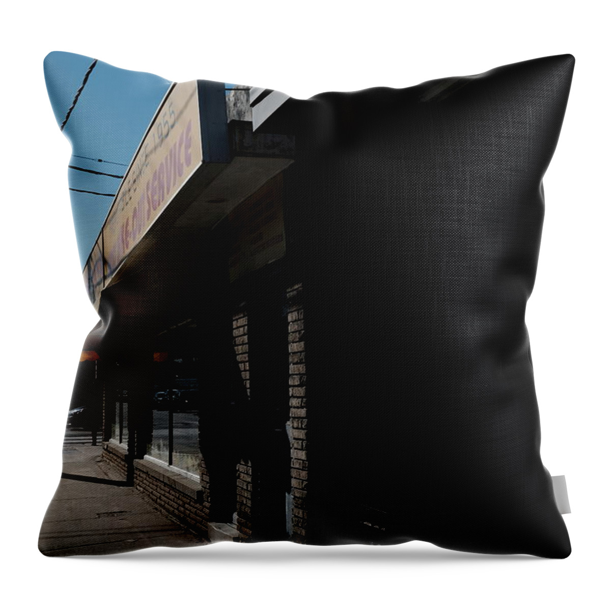 Urban Throw Pillow featuring the photograph Bread Crates by Kreddible Trout