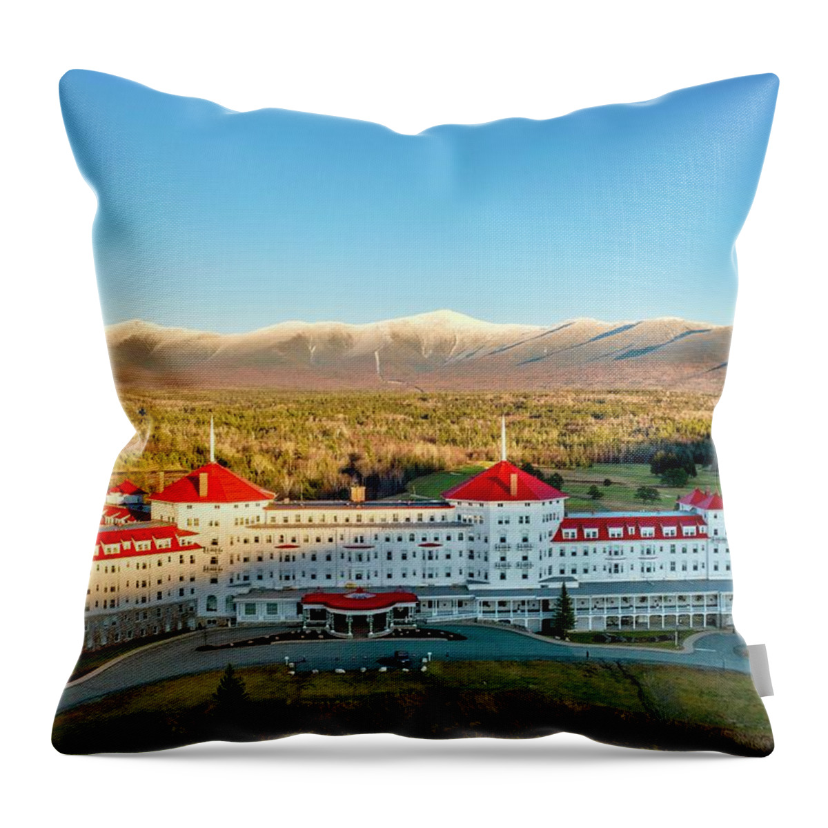  Throw Pillow featuring the photograph Bretton Woods by John Gisis