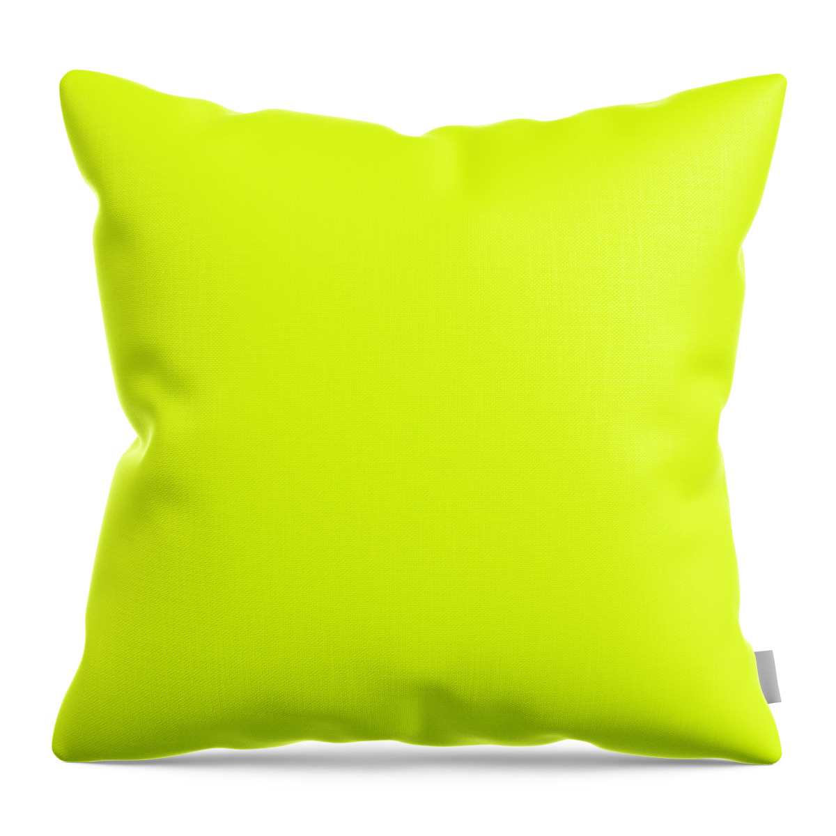 Bright Chartreuse Throw Pillow featuring the digital art Bright Chartreuse by TintoDesigns
