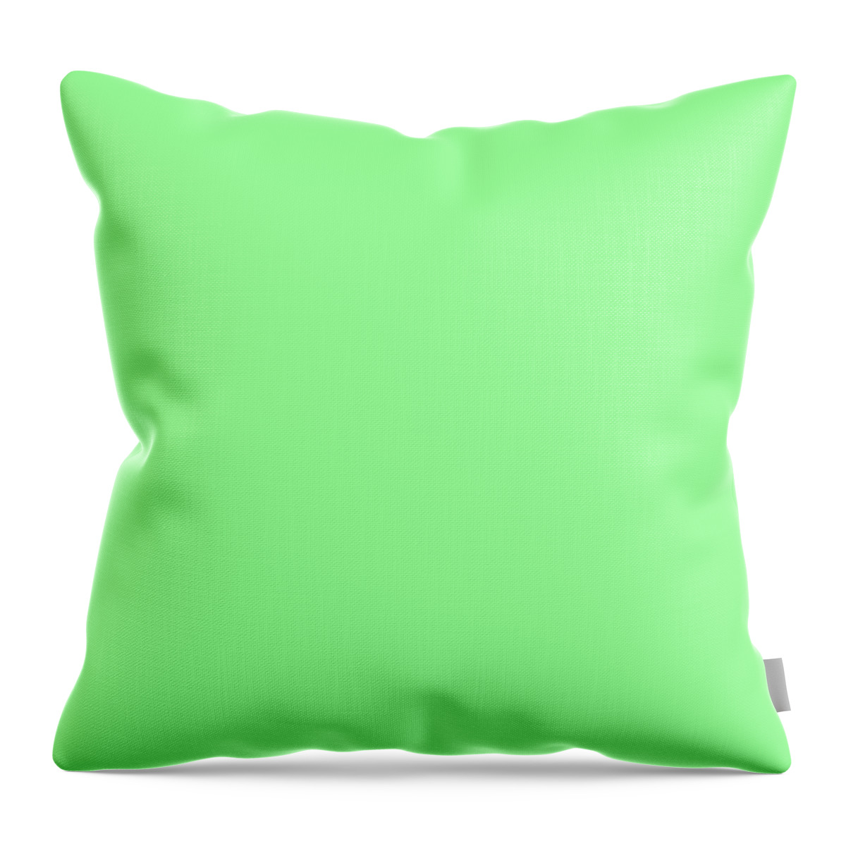 Bright Mint Throw Pillow featuring the digital art Bright Mint by TintoDesigns