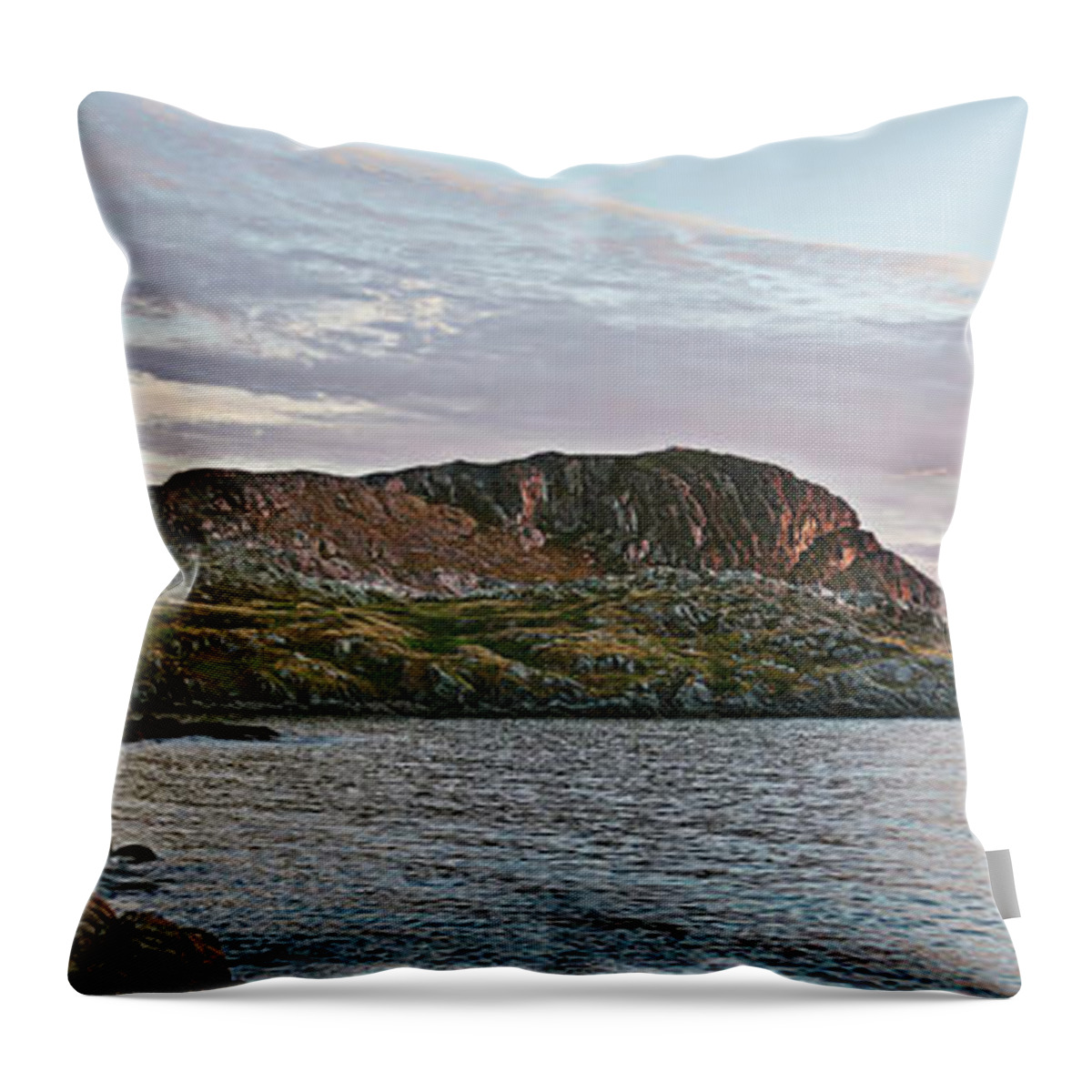 Brimstone Head Throw Pillow featuring the photograph Brimstone Head Rock by Tatiana Travelways