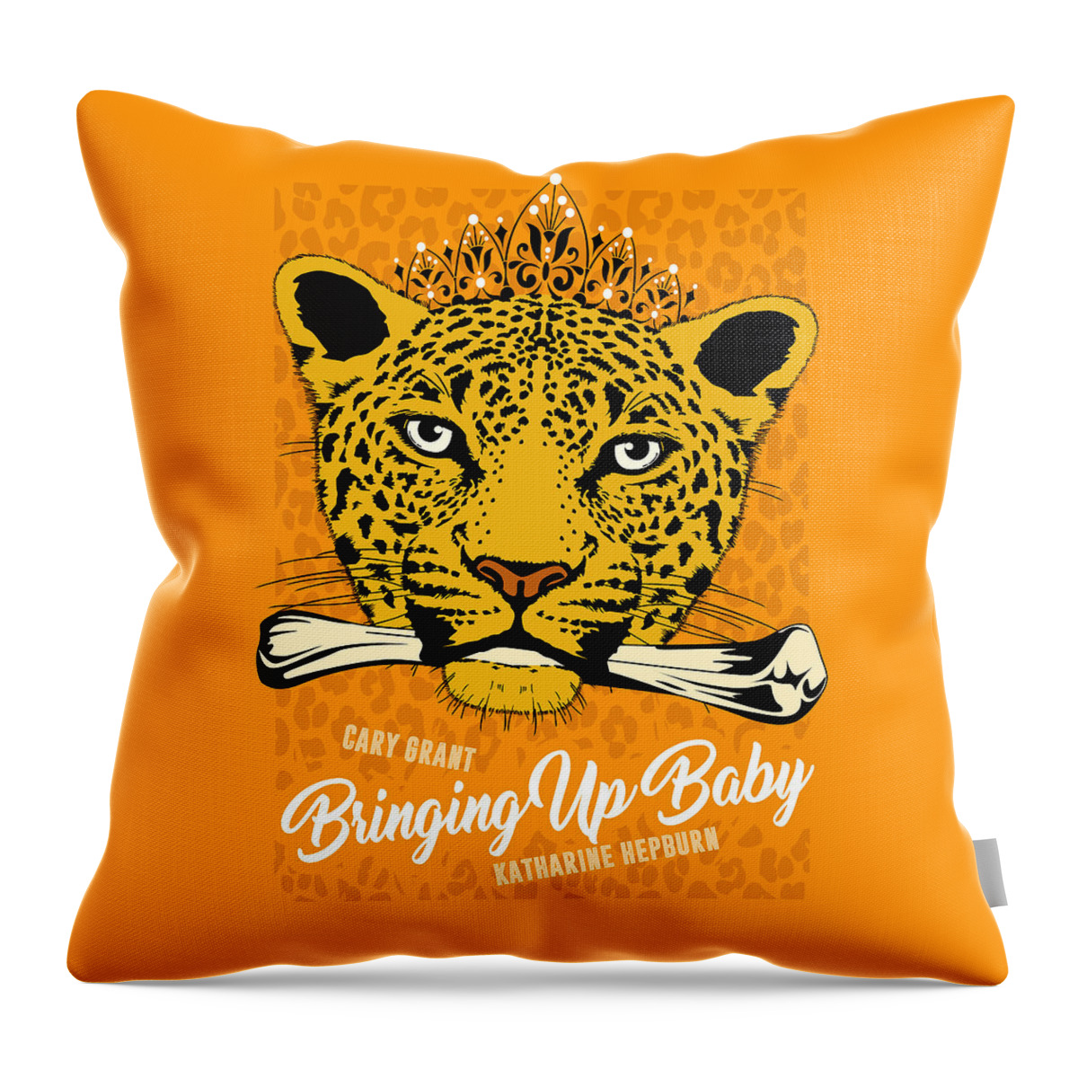Movie Poster Throw Pillow featuring the digital art Bringing Up Baby - Alternative Movie Poster by Movie Poster Boy