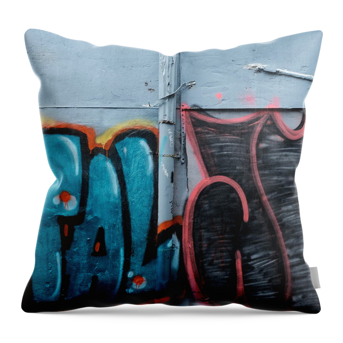 Urban Throw Pillow featuring the photograph Broken In Four by Kreddible Trout