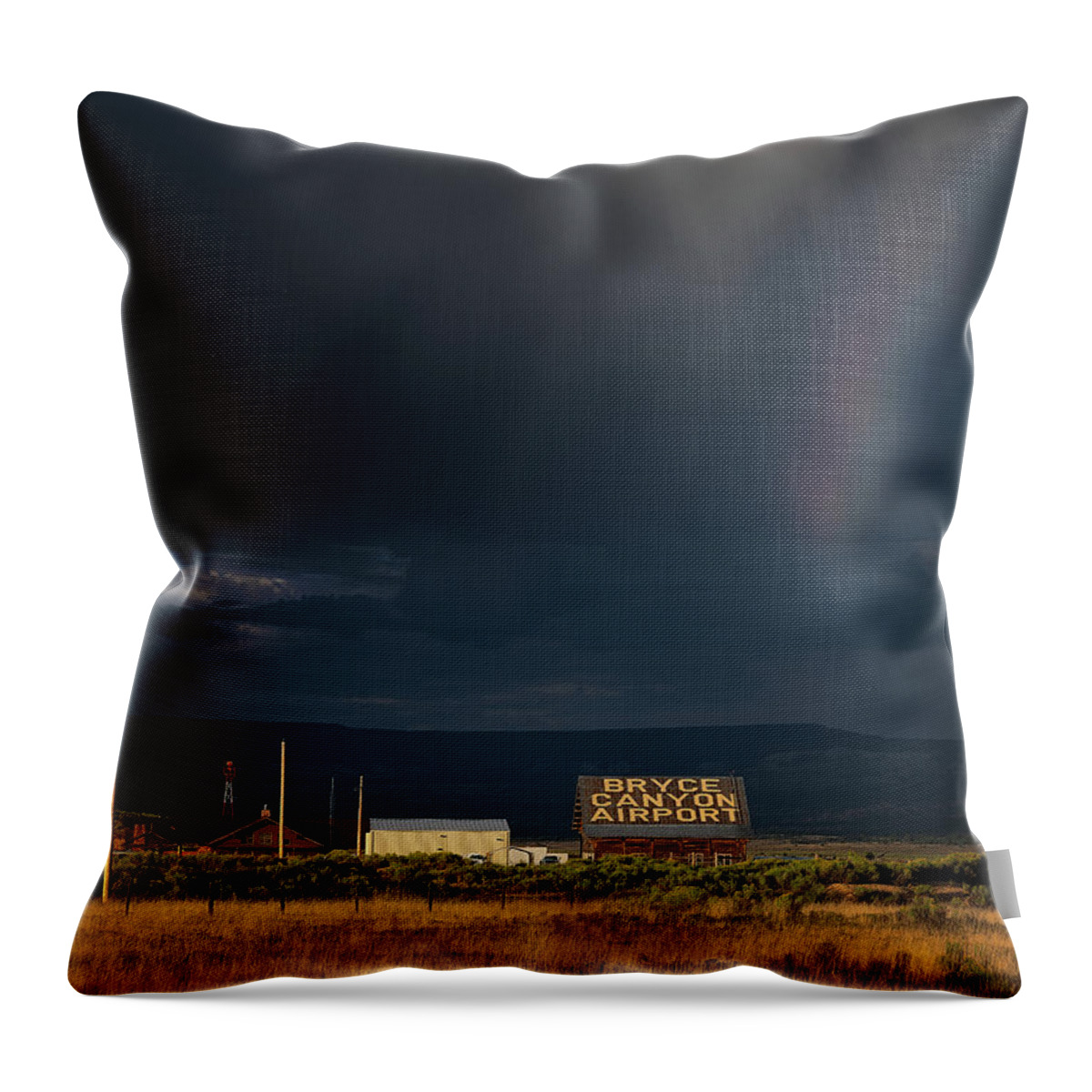 2018 Throw Pillow featuring the photograph Bryce Canyon Airport by Edgars Erglis