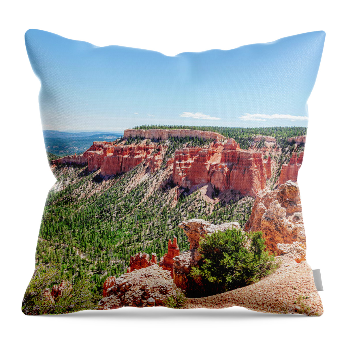 Bryce Throw Pillow featuring the photograph Bryce Canyon landscape, Utah, USA. by Michal Bednarek