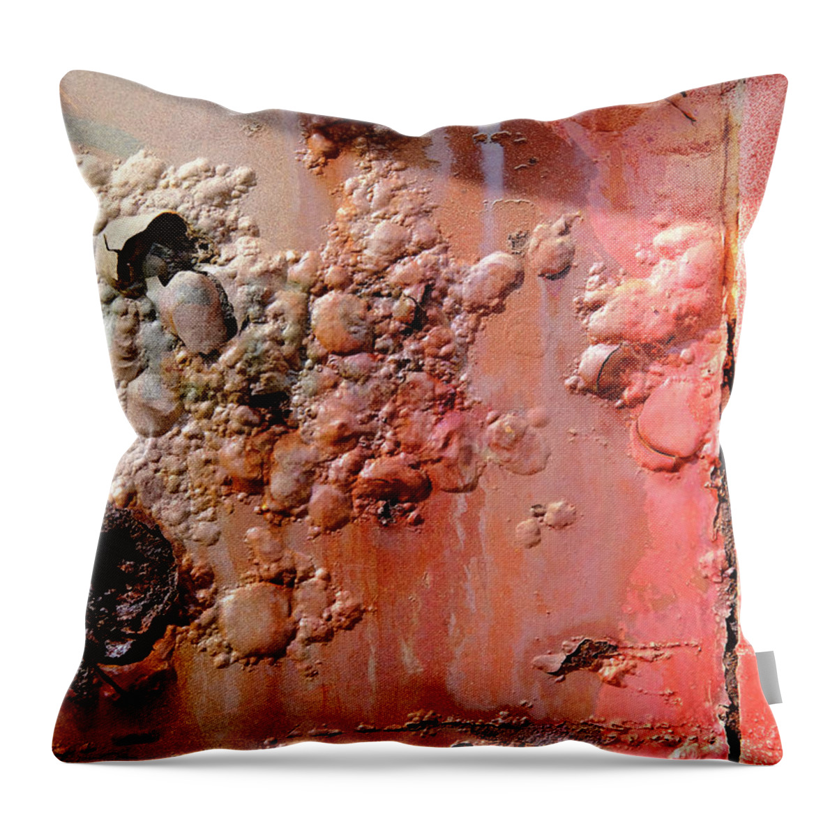 Decay Throw Pillow featuring the photograph Bubbles by Kreddible Trout