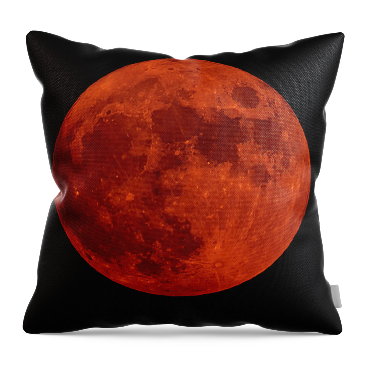 Buck Moon Throw Pillow featuring the photograph Buck Moon Rising by Jack Peterson
