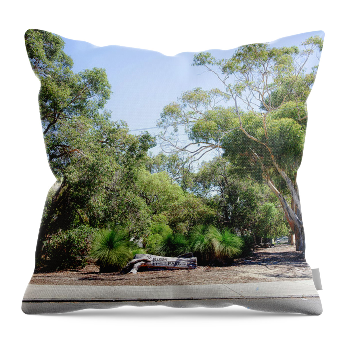 Australia Throw Pillow featuring the photograph Bush Park by Jay Heifetz