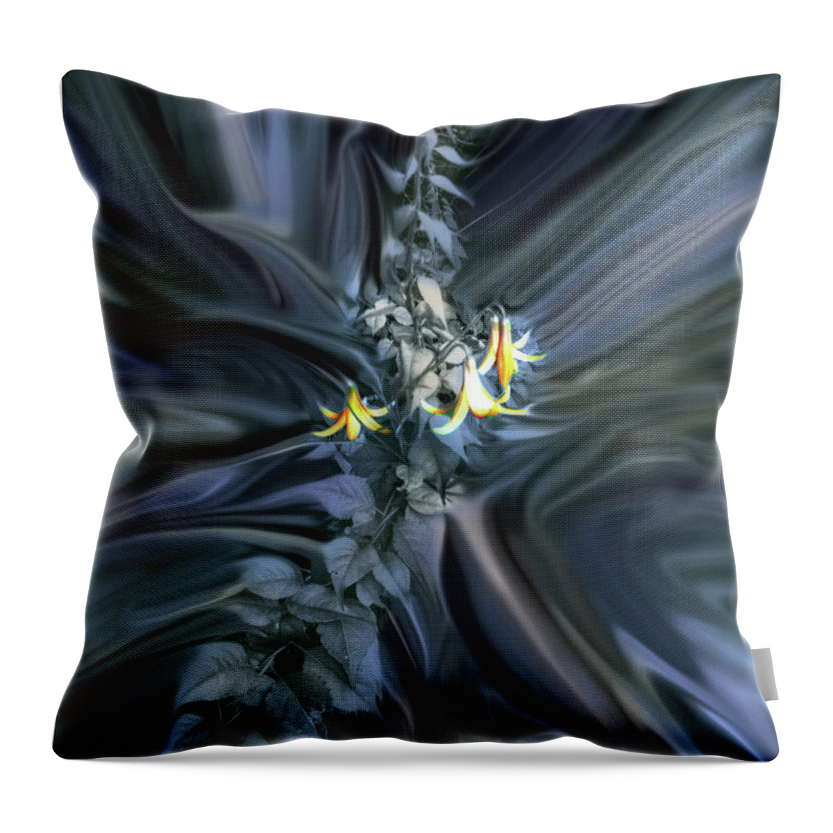 Canada Throw Pillow featuring the photograph Canada Lily Abstract by Wayne King