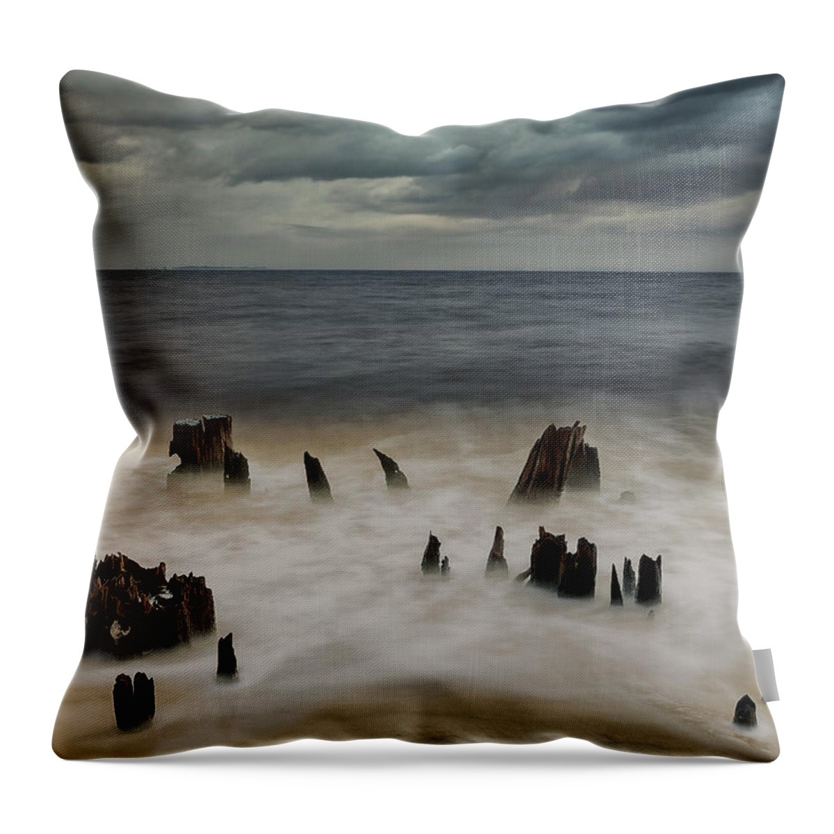 Jon Glaser Throw Pillow featuring the photograph Carabelle Clouds of Florida by Jon Glaser