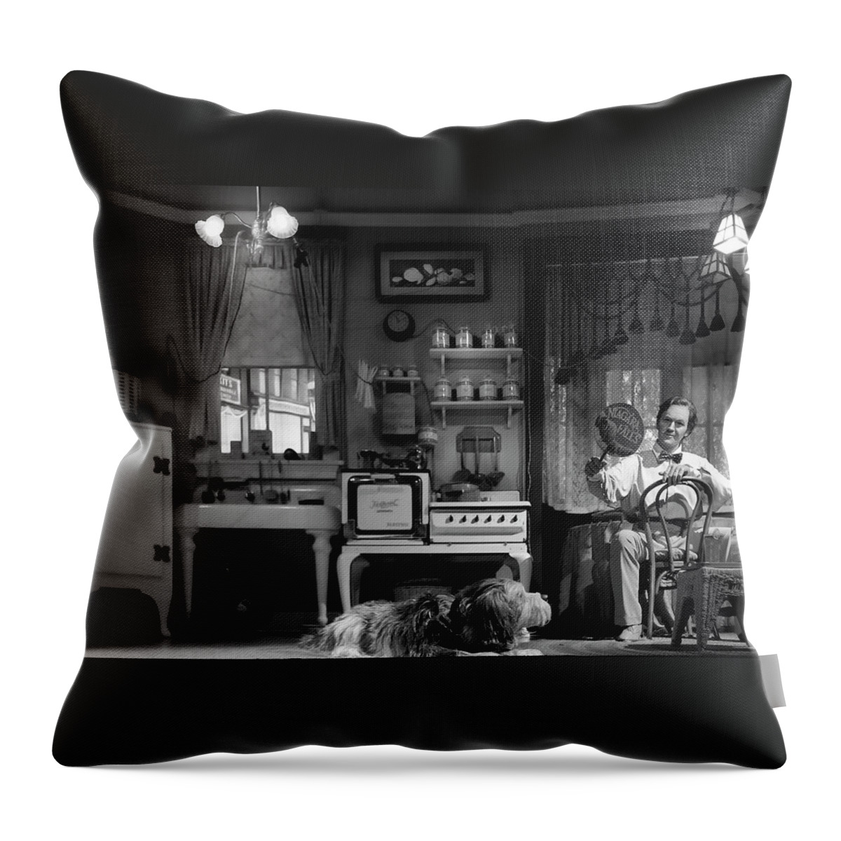 Carousel Of Progress Throw Pillow featuring the photograph Carousel of Progress Scene 4 by Mark Andrew Thomas