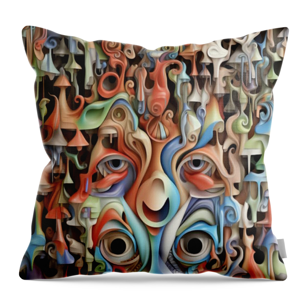  Throw Pillow featuring the digital art Case No 10 by Mark Slauter