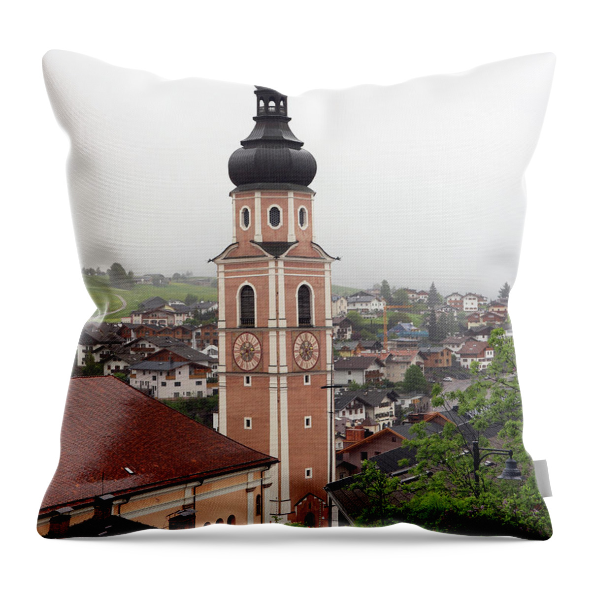 Castelrotto Throw Pillow featuring the photograph Castelrotto Italy 8857 by Jack Schultz