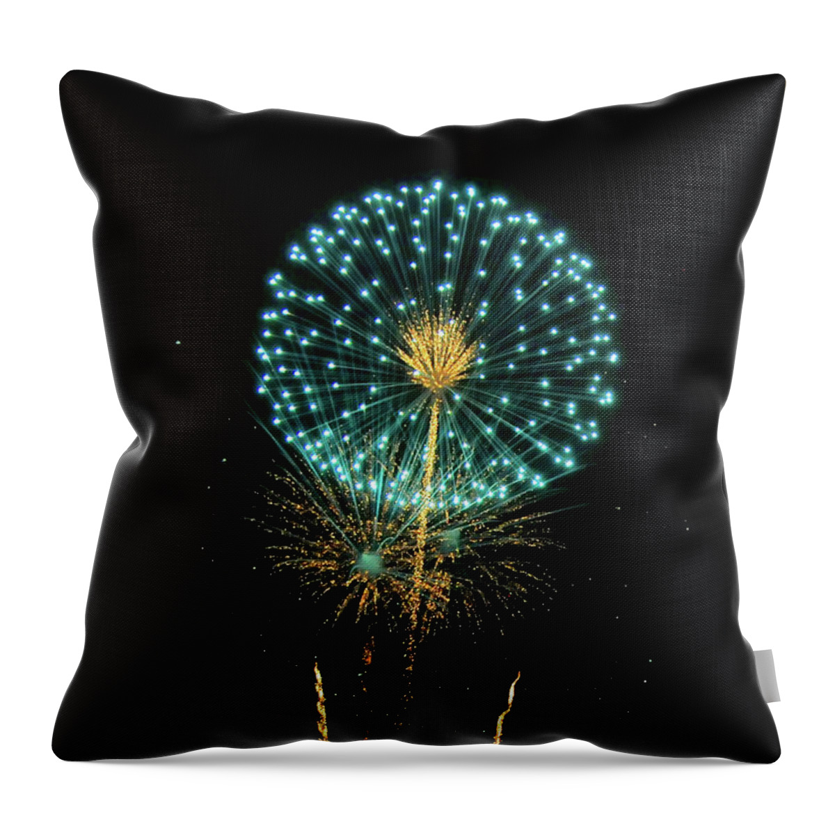 Fireworks Throw Pillow featuring the photograph Celebrate by Lois Bryan
